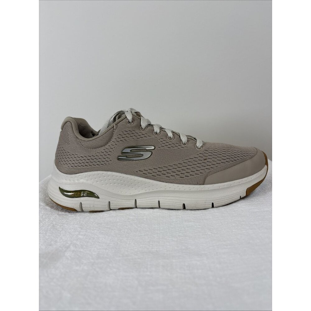 Skechers Arch Fit Athletic Walking Sneakers Shoes Taupe Mesh Comfort 7